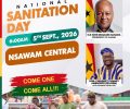 NSAWAM ADOAGYIRI MUNICIPAL ASSEMBLY JOINS NATIONAL SANITATION DAY EXERCISE AT NSAWAM CENTRAL